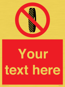 Custom Do Not Change Grinding Wheel Sign